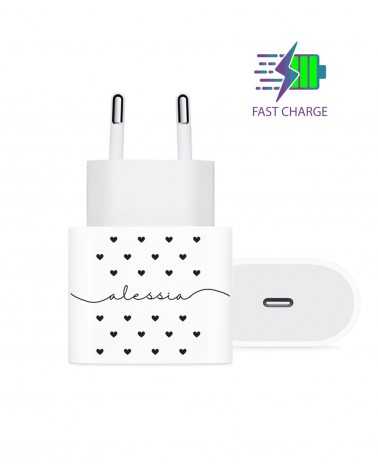 Name Heart - Wall Charger - 
